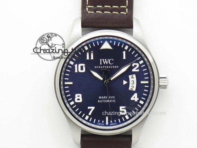 MIROTIME 0307 SunProtective Portugieser Chronograph Edition 150 Years IW371601 ZF 1:1 Best Edition Blue Dial on Black Leather Strap A7750 (Slim Movement) 7137